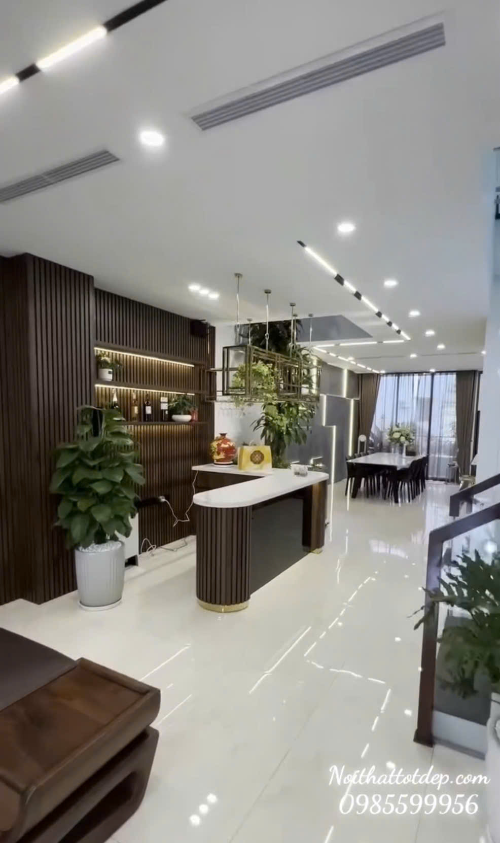 Video Thi Công Nội Thất Phòng Khách, Nội Thất Phòng Bếp Nhà ở Phố